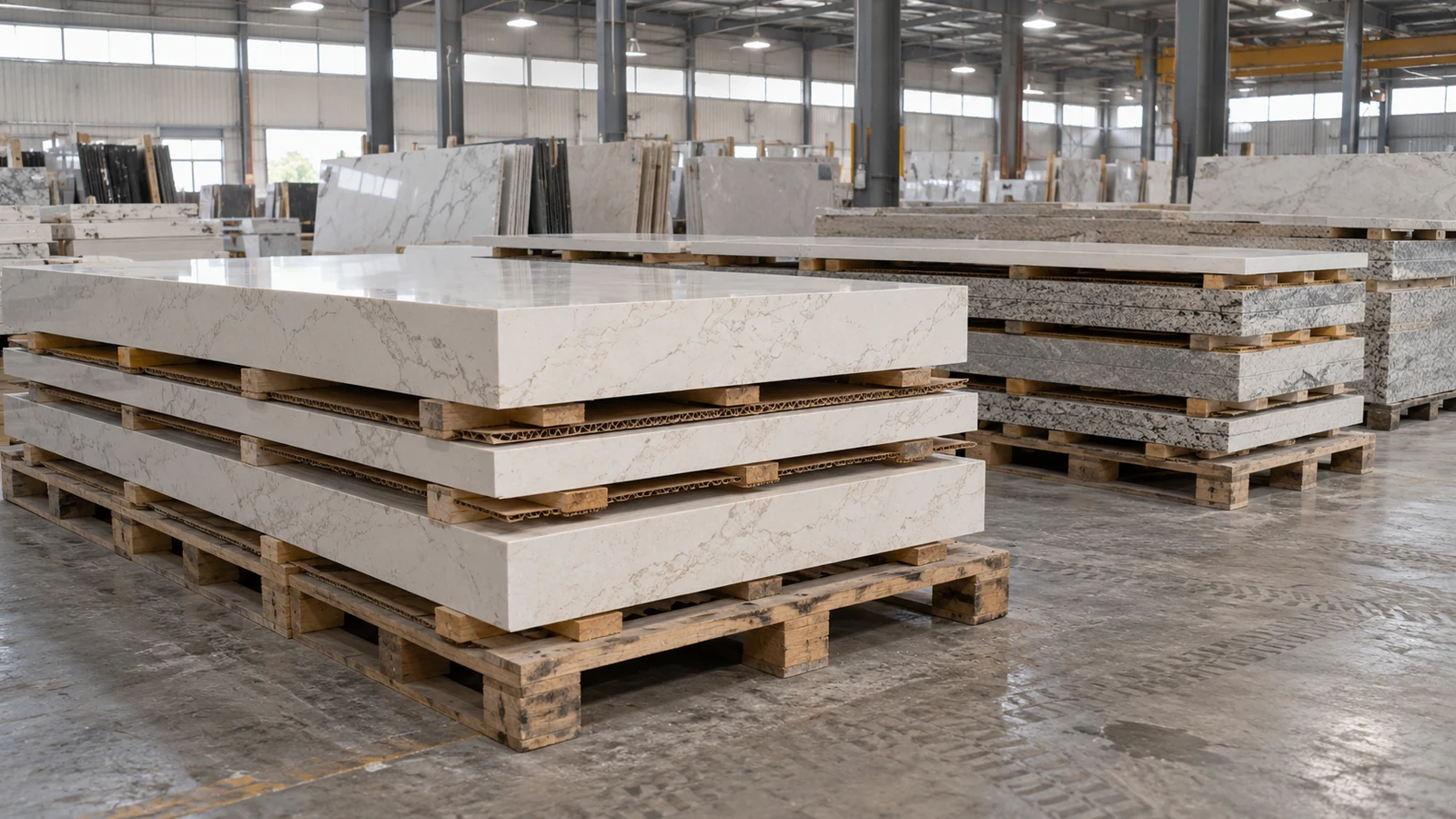 Kho Đá Hoa Cương, Marble & Đá Ốp Lát Tại TPHCM 8 Ảnh minh hoạ: Đá hoa cương nhân tạo & Đá trắng Moka – Tối ưu chi phí, màu sắc đồng nhất – NHÂN BẢN STONE